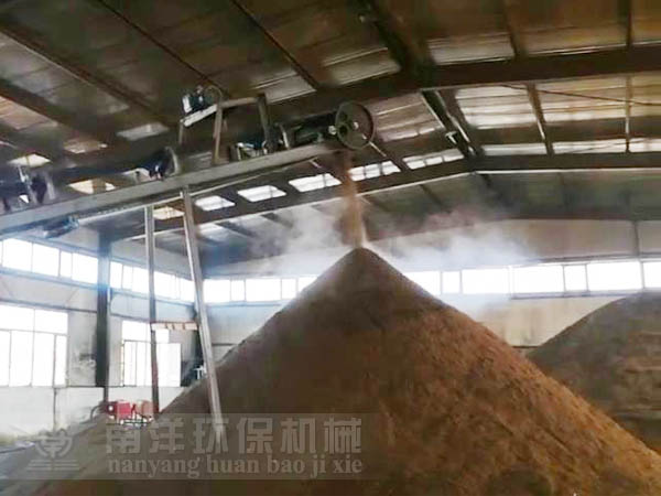 烘幹後的菌渣